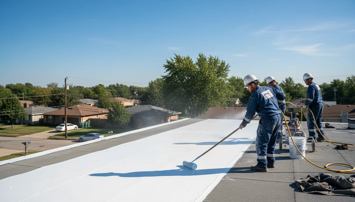 Commercial roof coating in Otis, MA near me